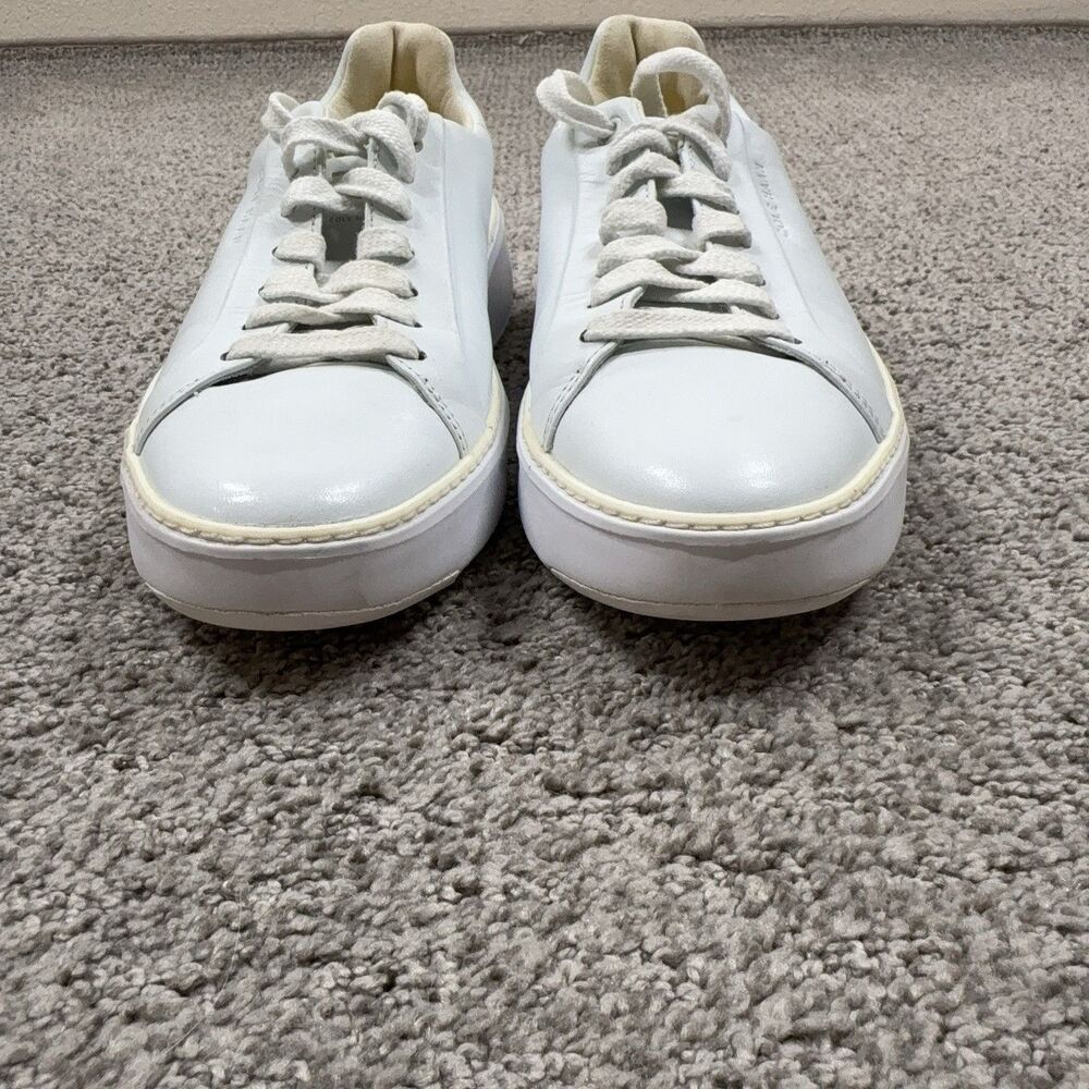 Cole Haan Shoes Womens 8 White GrandPro Leather Sneaker Lace Up Comfort Walking - Picture 3 of 11